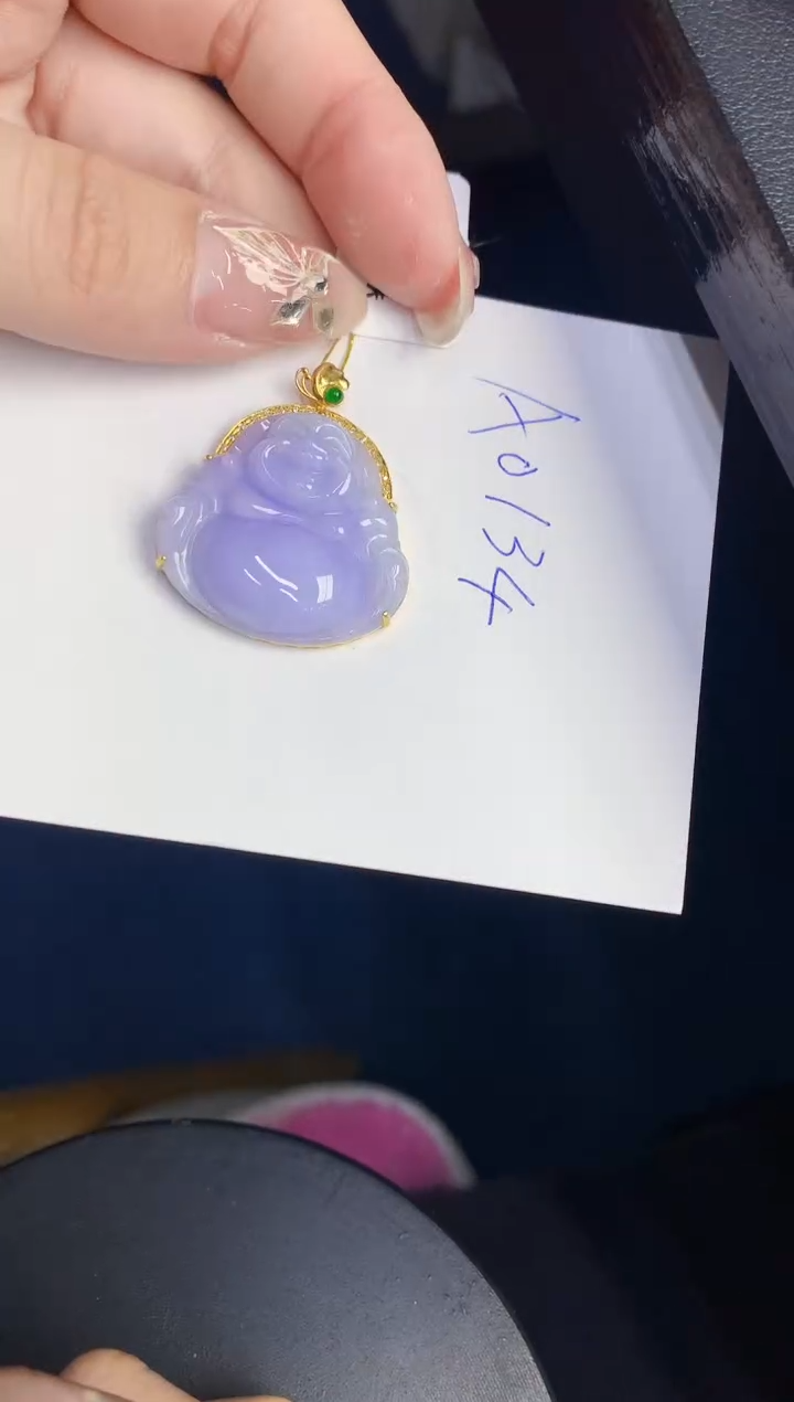 【闪购商品】翡翠颈饰18K金镶嵌0000000000