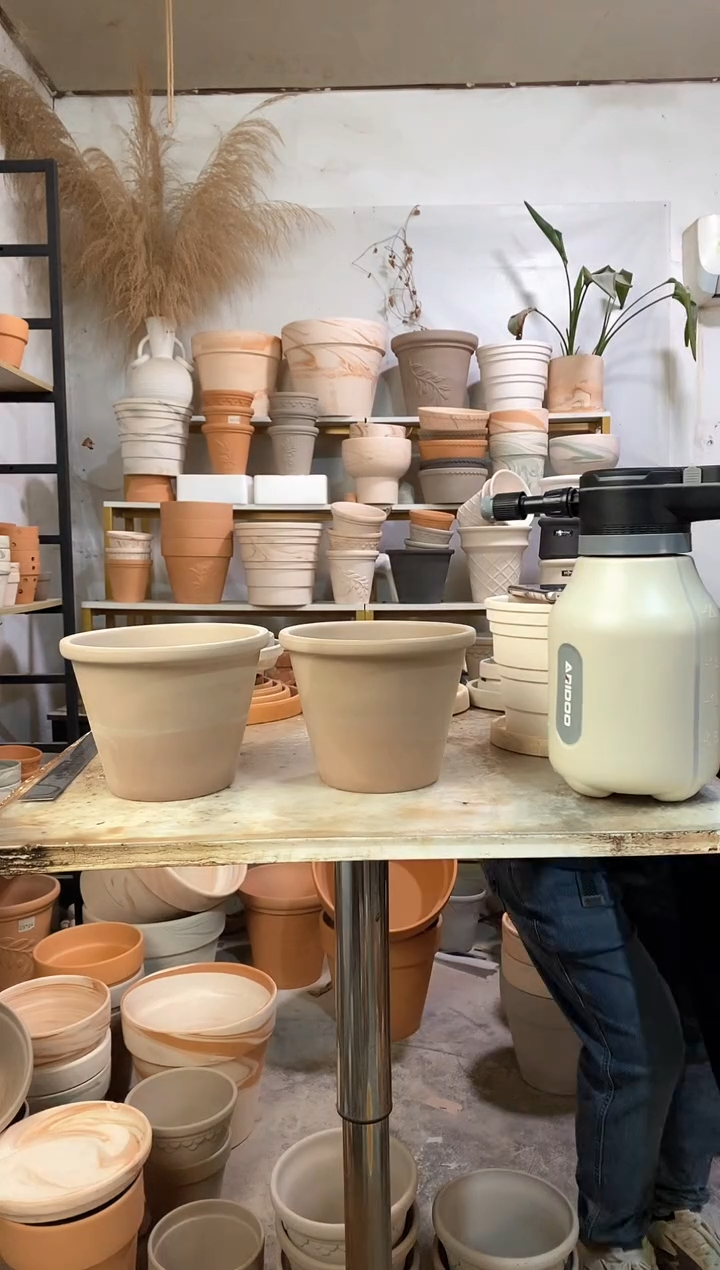 瑕疵无售后17*13灰陶 2盆无托