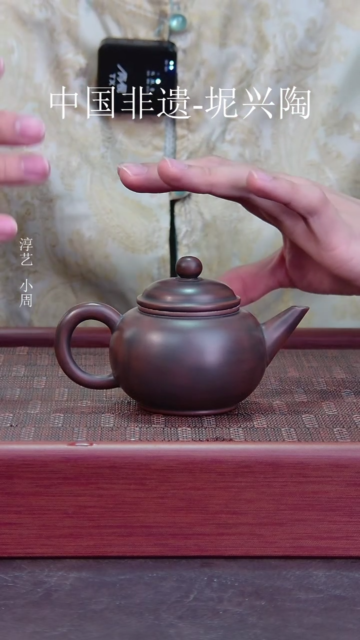 【闪购商品】纯手工坭兴陶水平壶
