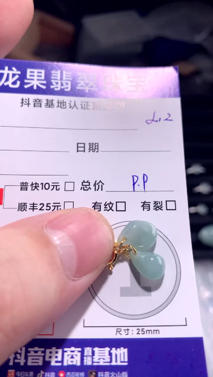 颈饰未镶嵌翡翠绿水滴212