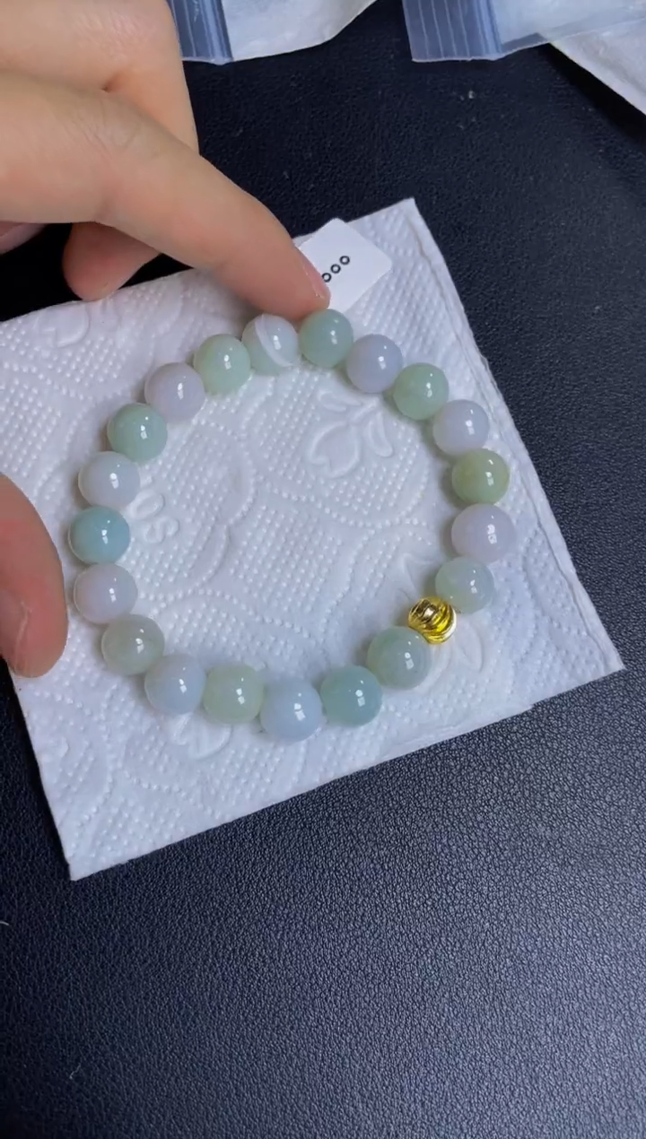 未镶嵌手链翡翠珠串