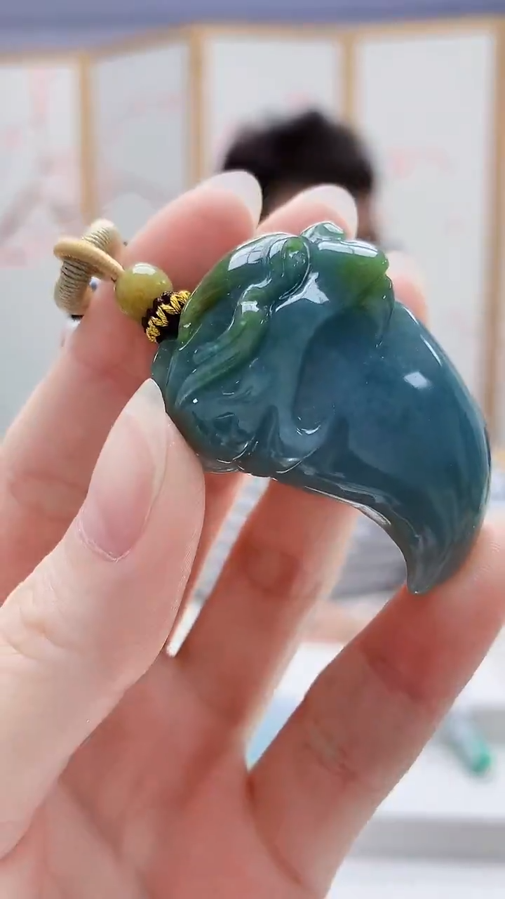 未镶嵌定制翡翠5175ry-毛货挂件148