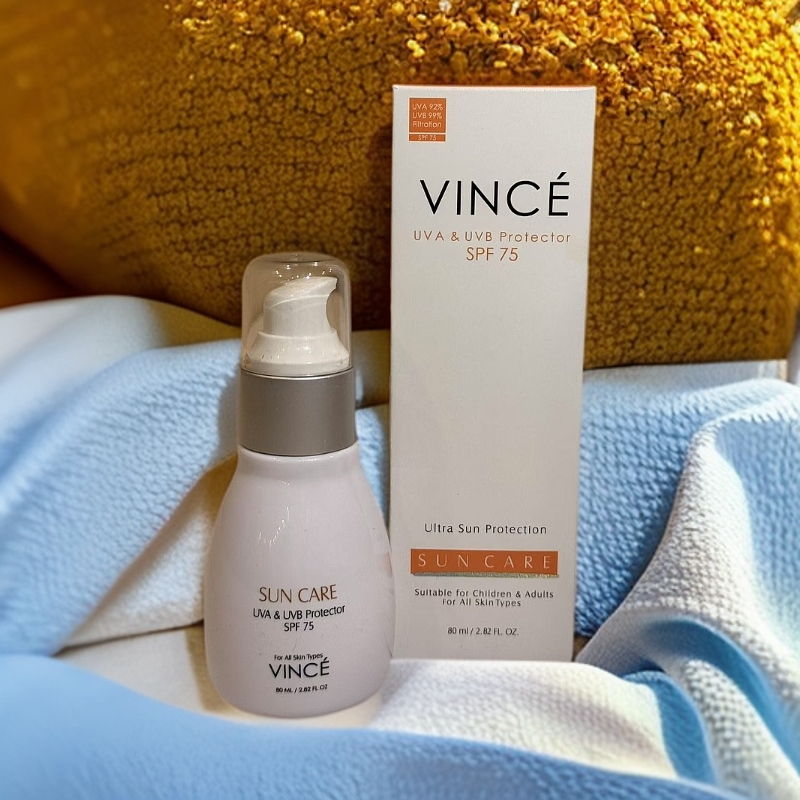 VINCE隔离防晒霜清爽不油腻学生户外50倍防紫外线
