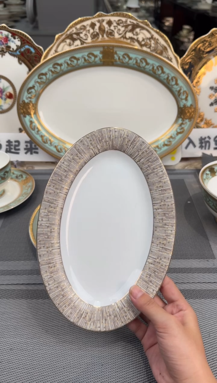 【闪购商品】瓷片9英寸鱼盘  福利微瑕