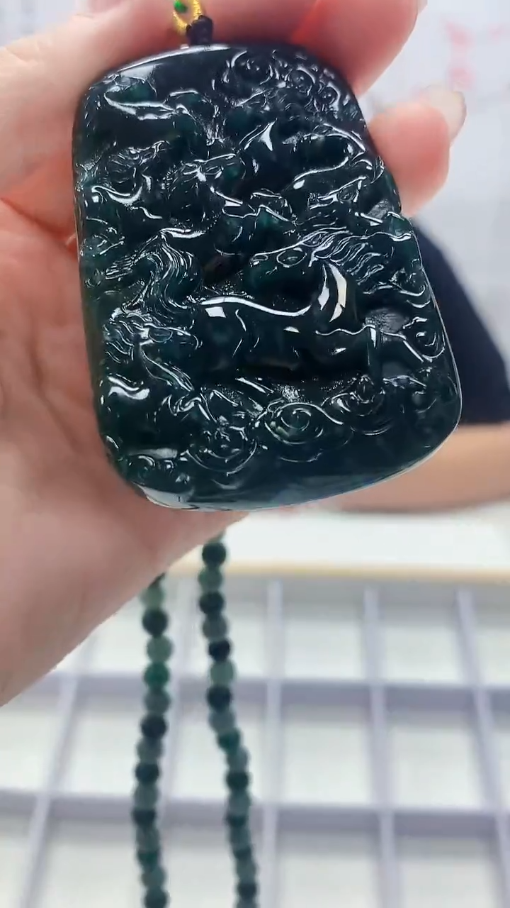 定制翡翠未镶嵌4812lr-毛货挂件33