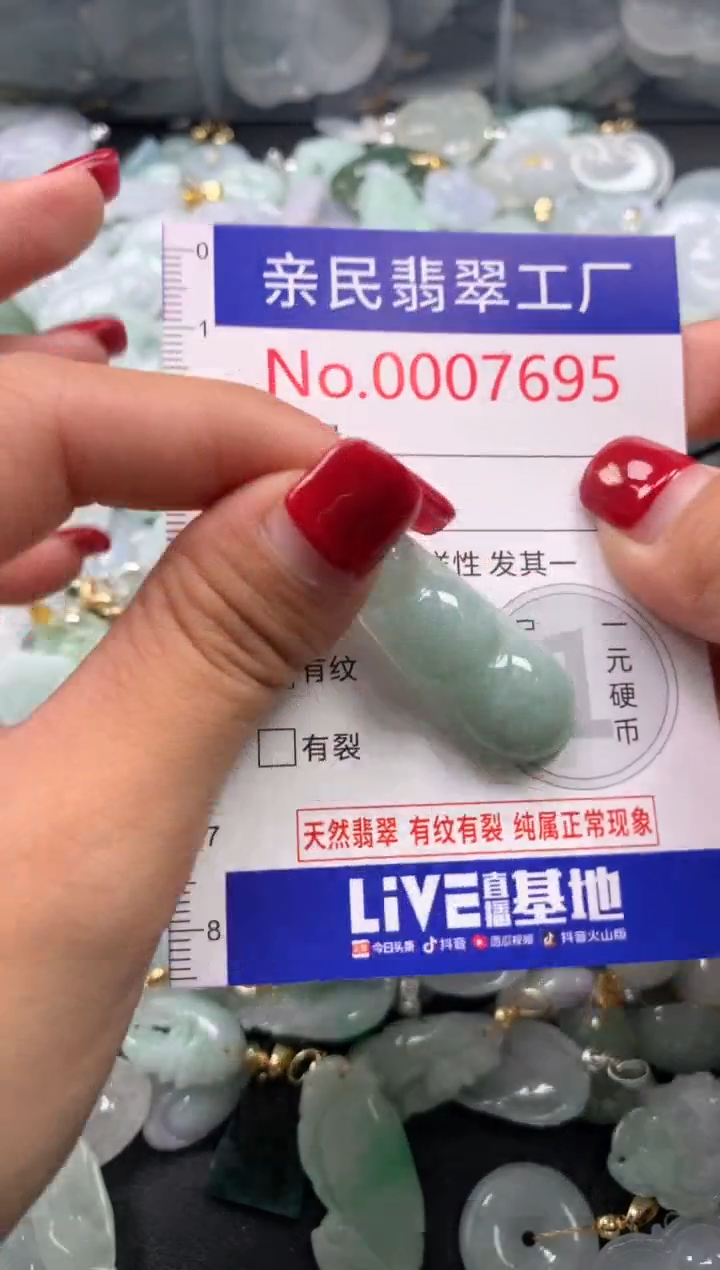 吊坠(不含链)未镶嵌翡翠7695