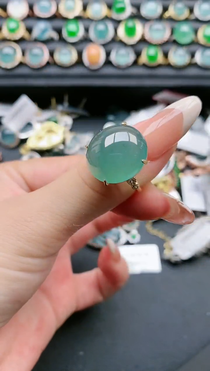 【闪购商品】翡翠戒指银S925镶嵌11111111111