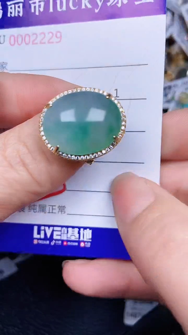 颈饰银S925镶嵌翡翠2229