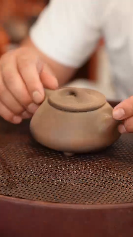 茶壶紫砂原矿手工制作