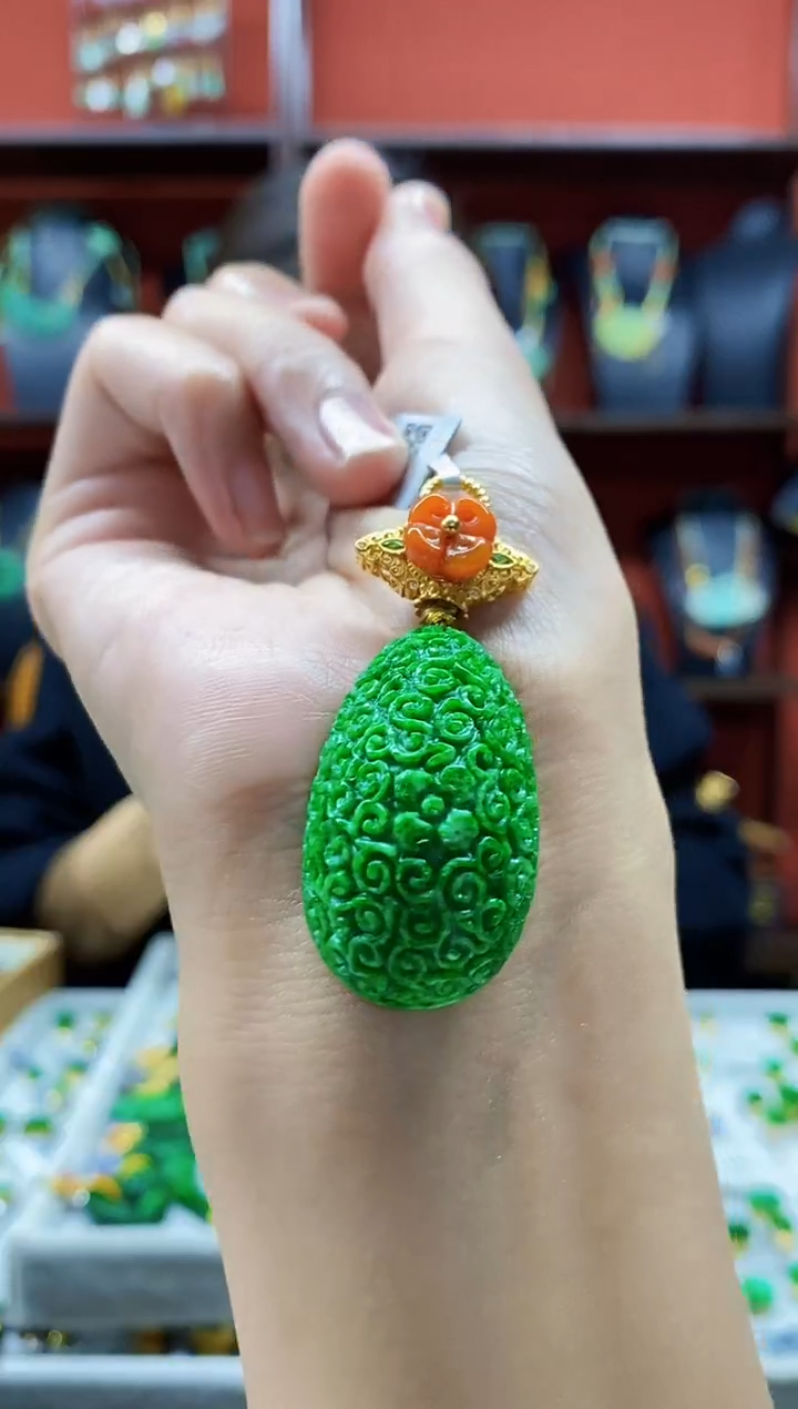 颈饰未镶嵌翡翠翡翠吊坠