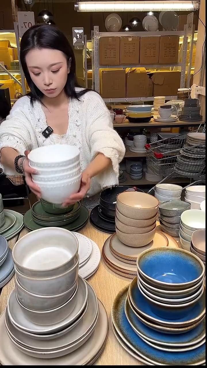 瓷28外贸尾货窑变釉下彩默外微瑕（白瓷8只装）