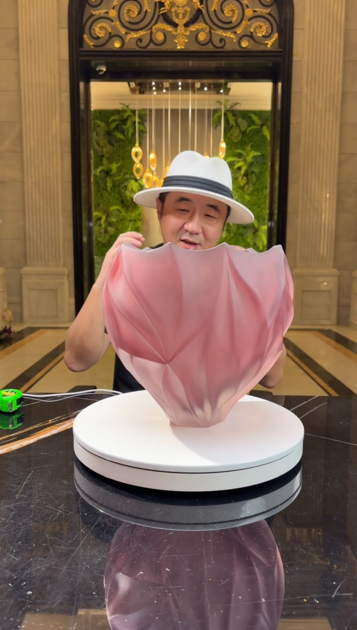 【闪购商品】摆件AJ05556紫水晶艺术琉璃花器