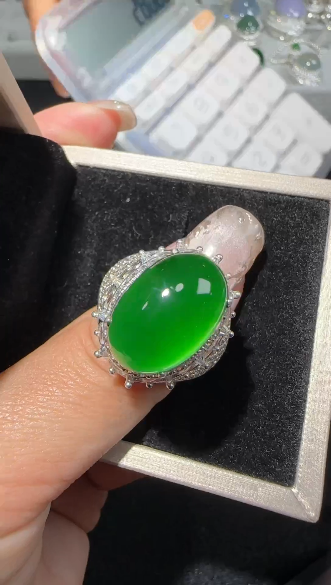 【闪购商品】翡翠戒指未镶嵌多样性发货拍一发一