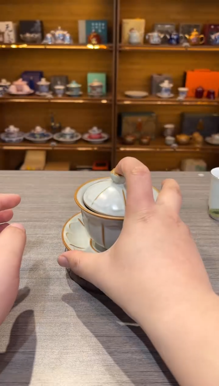 【闪购商品】黄盖碗单独茶具茶具