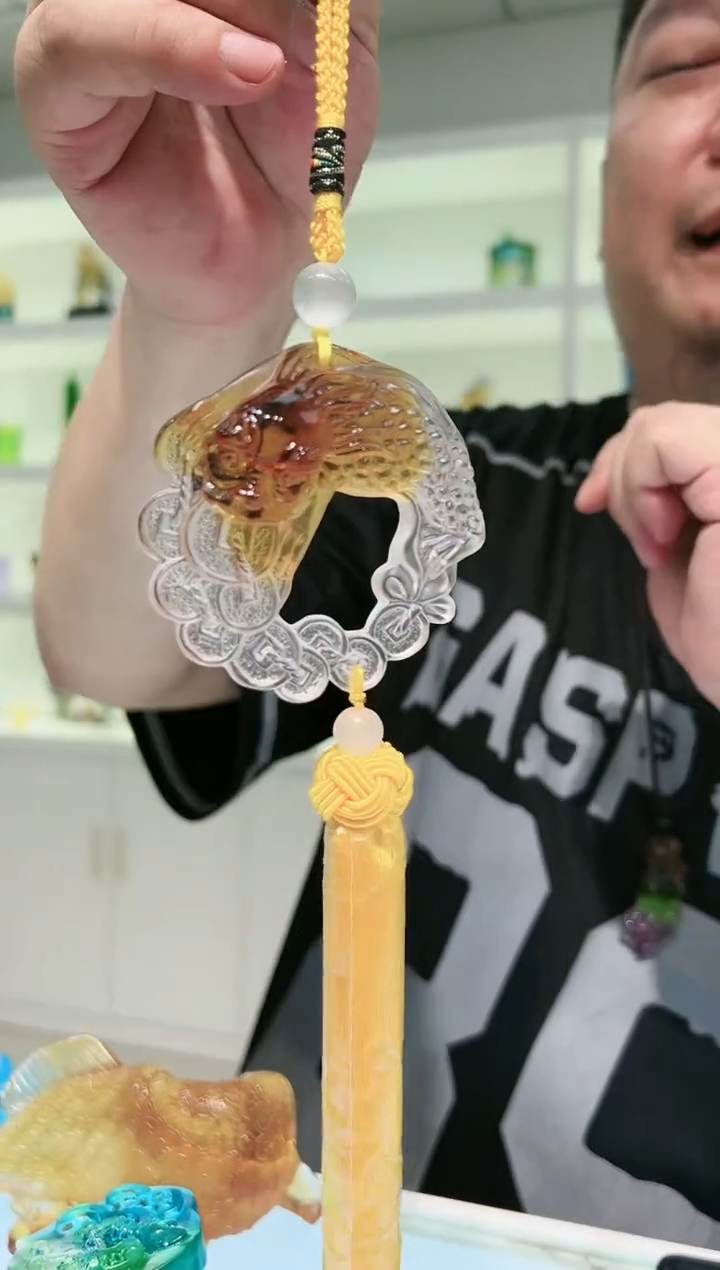 【闪购商品】茶宠古法琉璃貔貅车挂