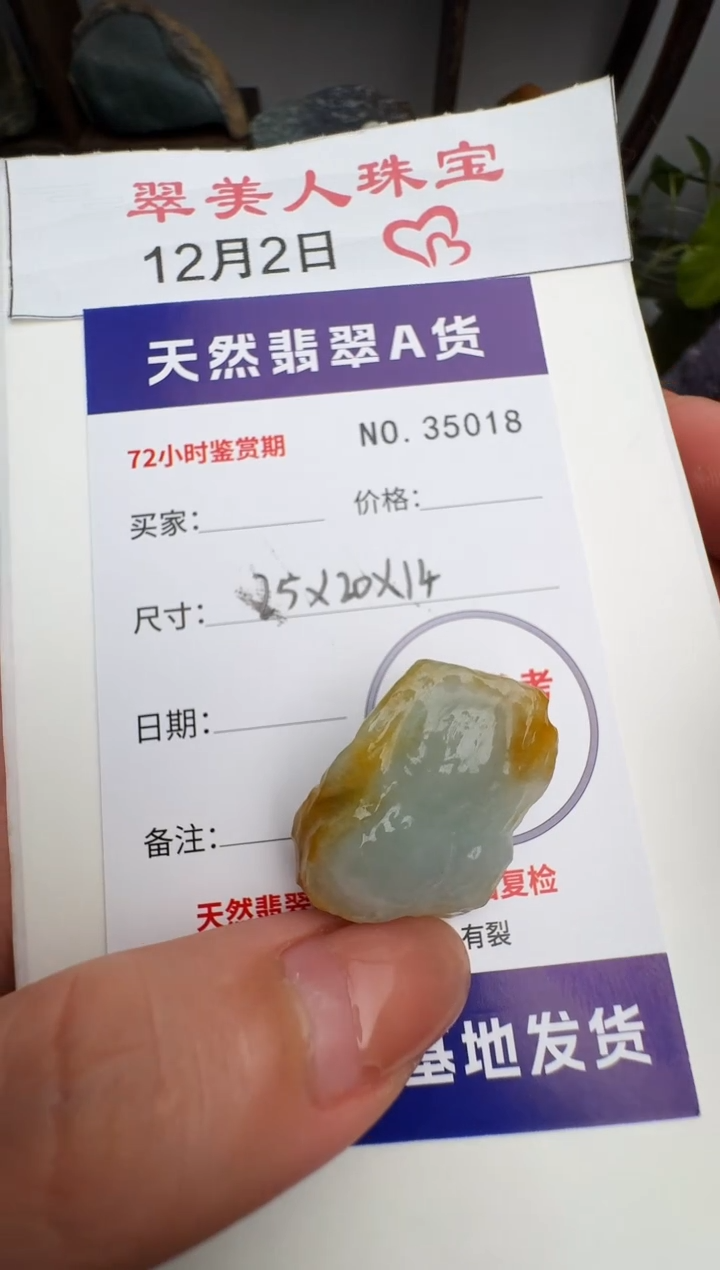 颈饰未镶嵌翡翠(****米原石35018