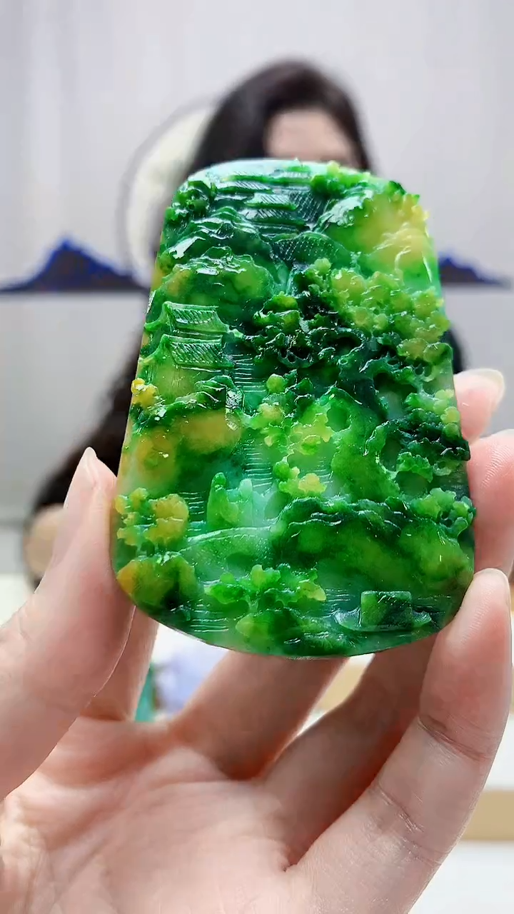 未镶嵌定制翡翠火*火4829zm-毛货挂件