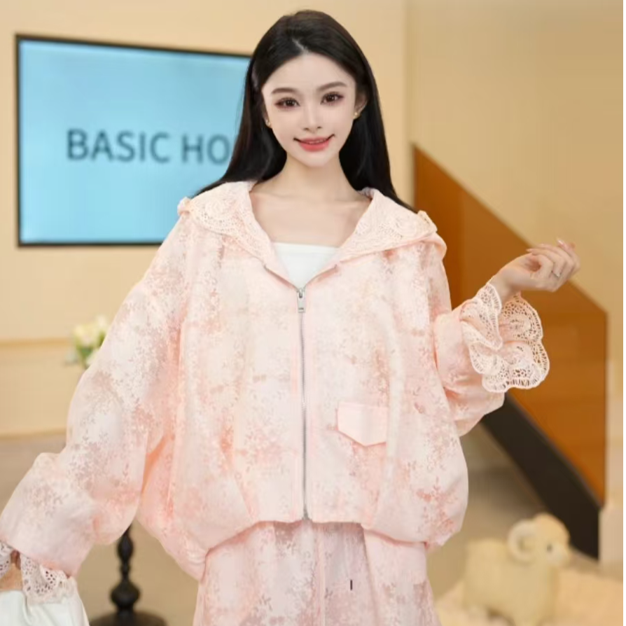 Basic House/百家好可露丽夏季新款休闲风潮流宽松百搭套装DX395