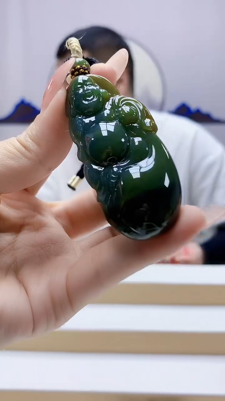 未镶嵌定制翡翠4898ty-毛货挂件150