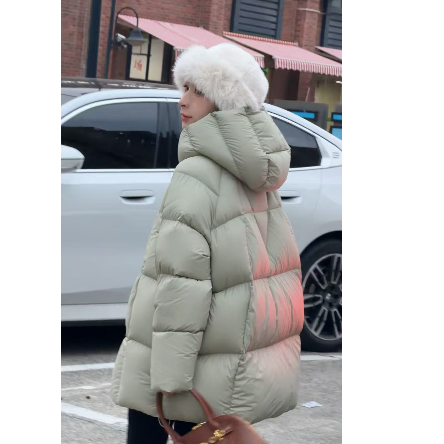 【恩苏Su】25冬季新款95鹅一手长鹅绒服减龄时尚保暖外套女