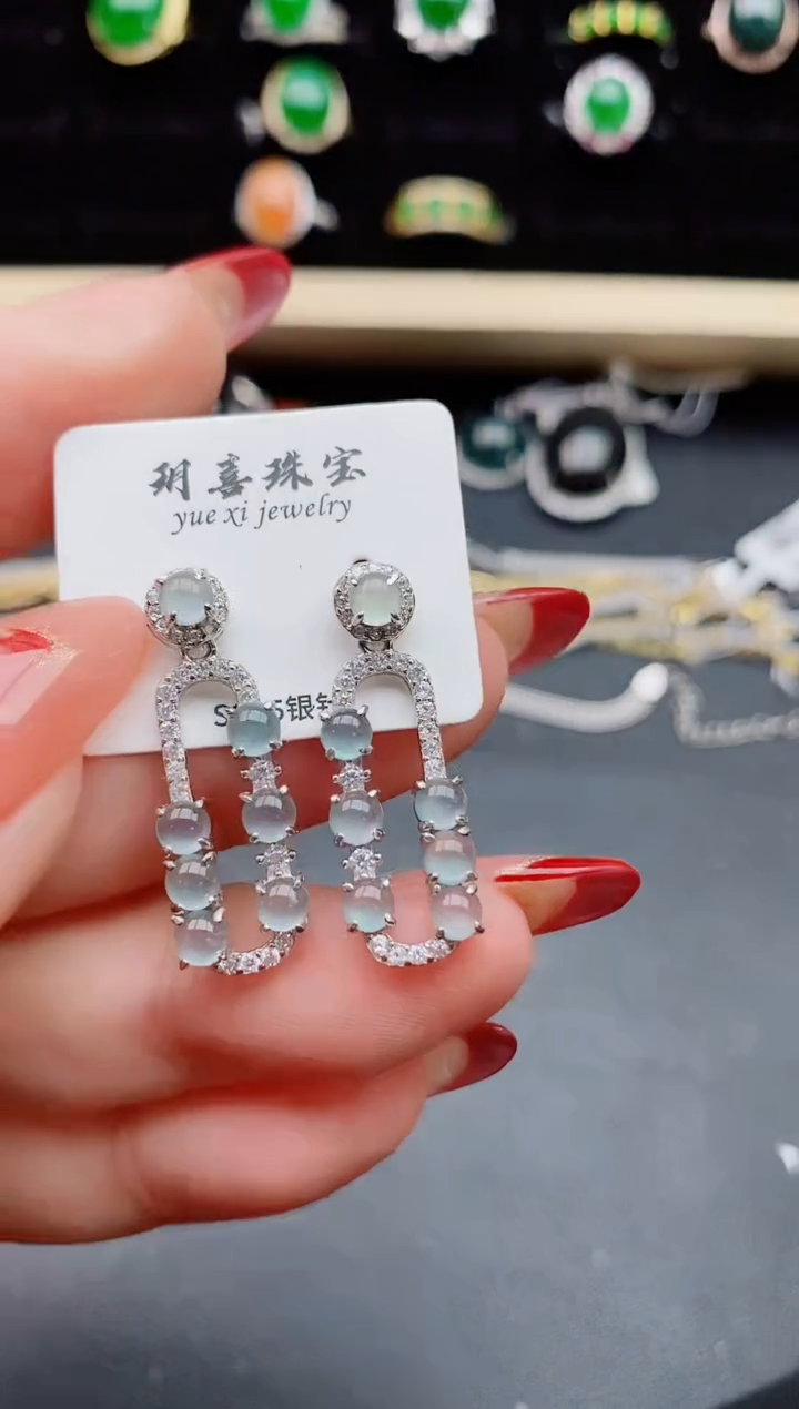 【闪购商品】翡翠戒指银S925镶嵌32321