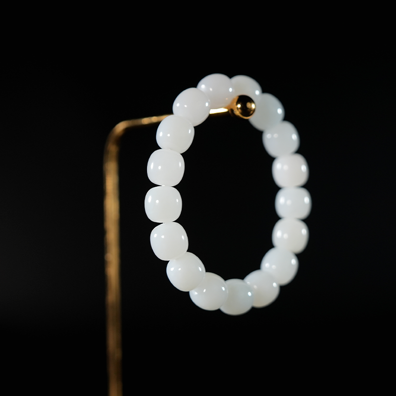 lot11 和田玉手串/QG51227-185434 保利山东