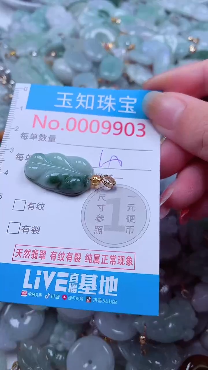 吊坠(不含链)未镶嵌翡翠9903