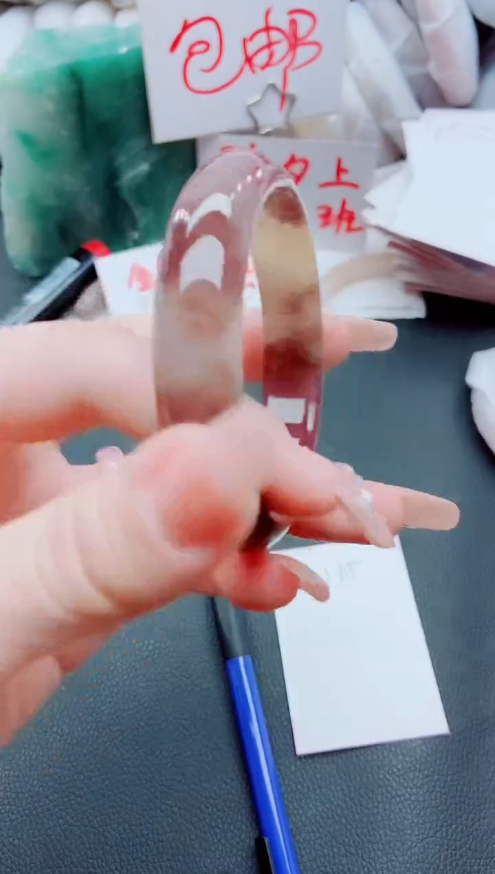 【闪购商品】石英质玉手镯未镶嵌J15-55-56