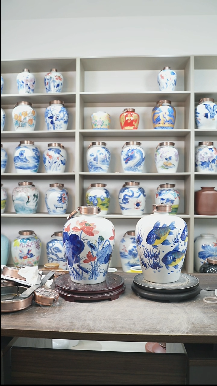 泥塑十斤装  年年有鱼  荷花