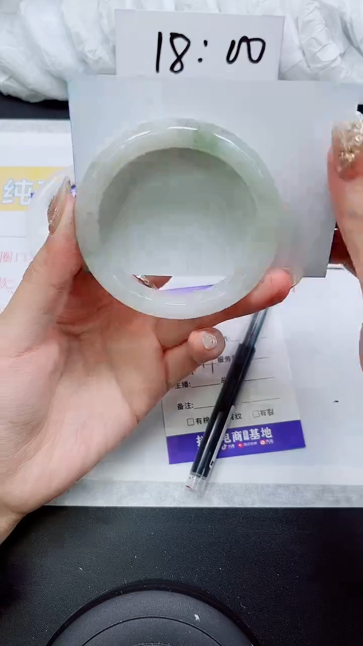 【闪购商品】石英质玉手镯未镶嵌S285-56/57