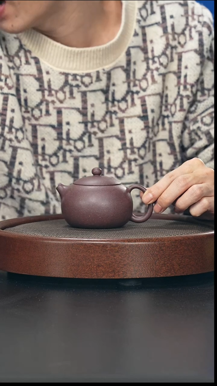 茶壶紫砂西施-紫泥-全手工无添加-210cc（完美品）