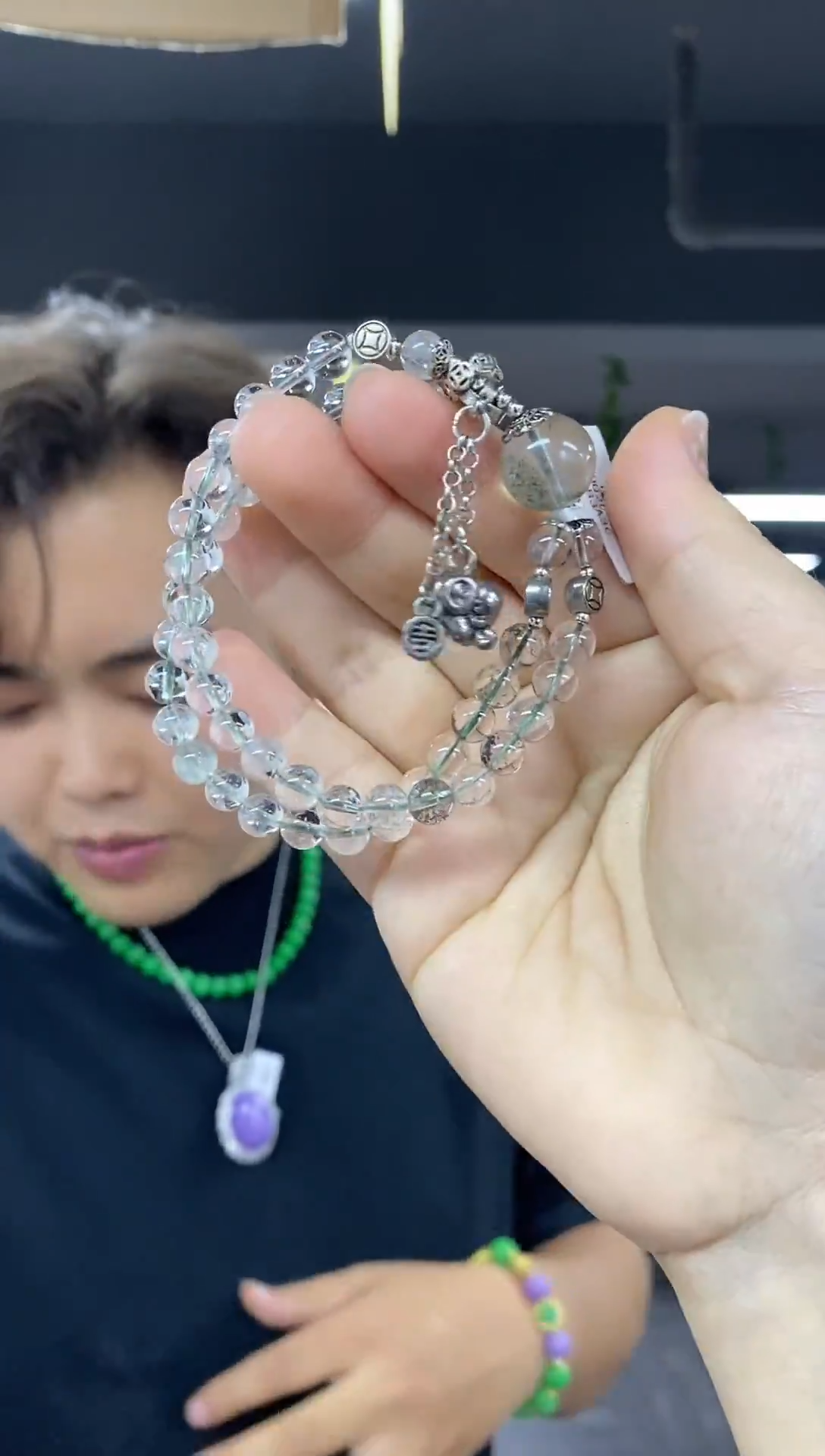 未镶嵌手链水晶多样性发其一颜色微差