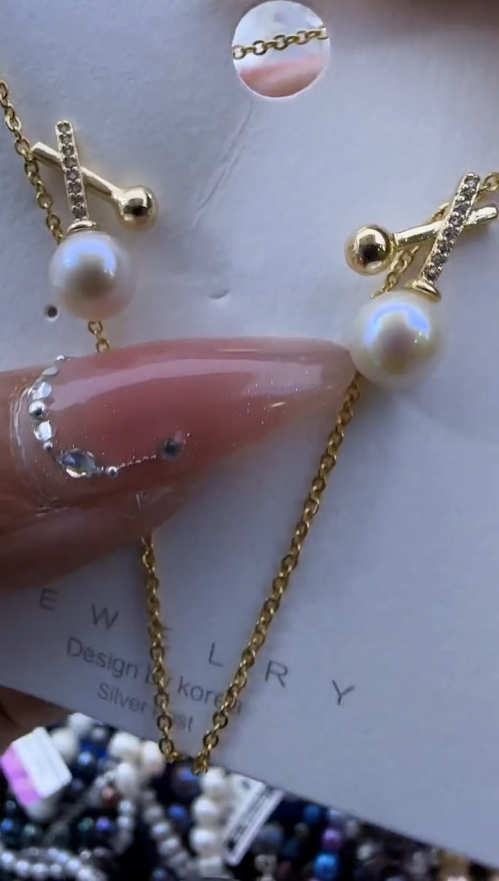 【闪购商品】淡水珍珠耳饰银S925镶嵌626