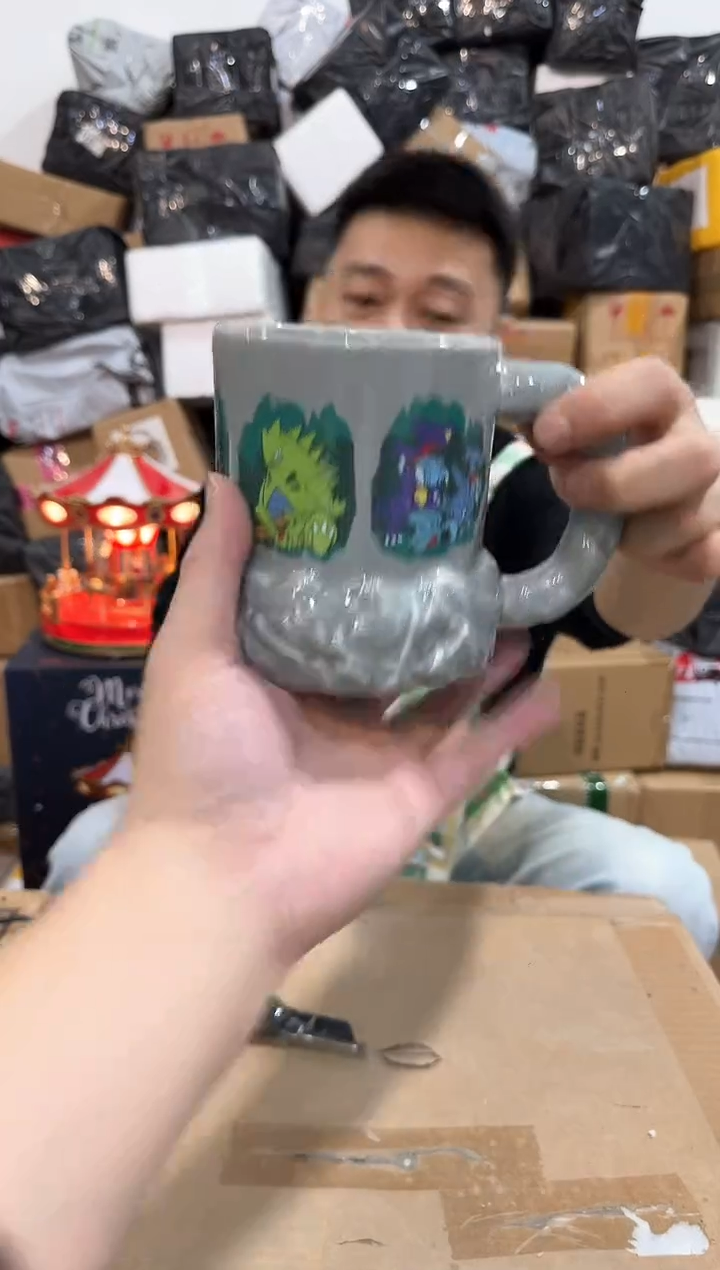 瓷片宝可梦岩洞水杯