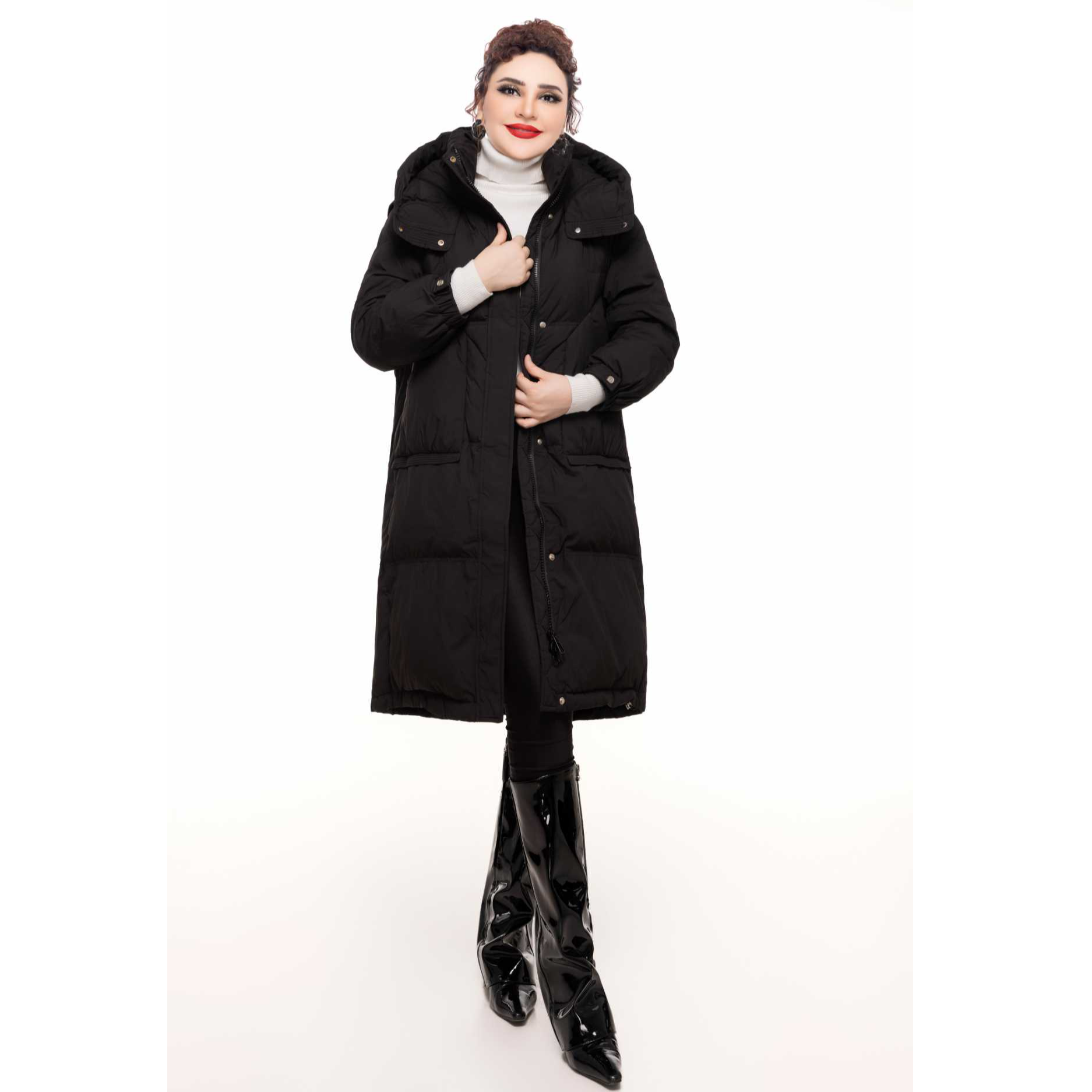 2025新款保暖时尚秋冬外套中长款