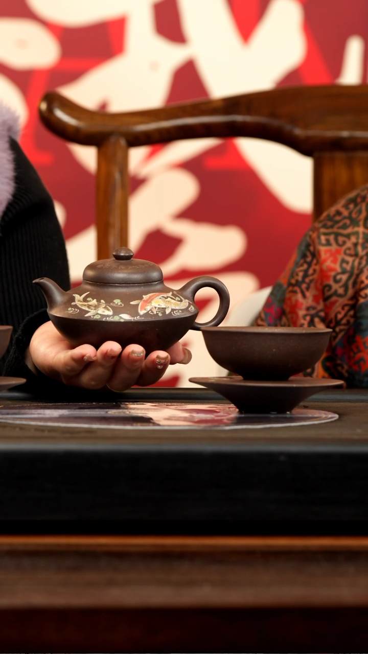 【闪购商品】紫砂茶壶YJY 紫金砂 合欢