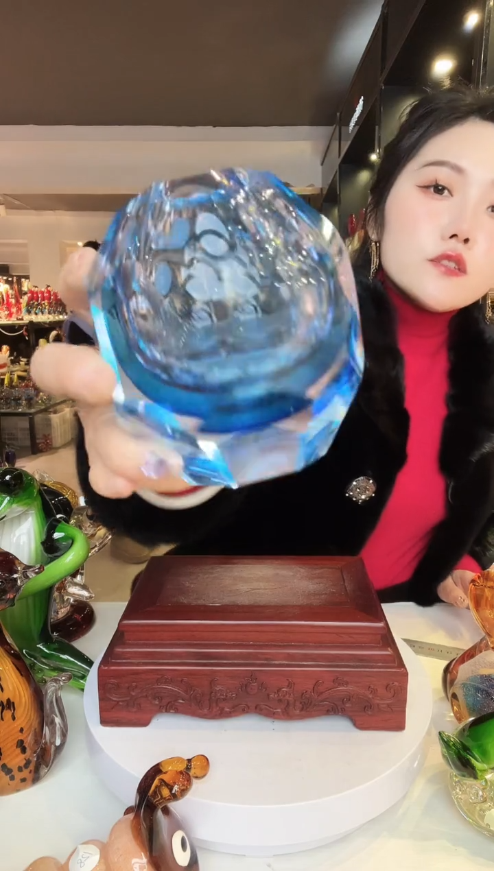 【闪购商品】茶盏琉璃摆件家居摆件