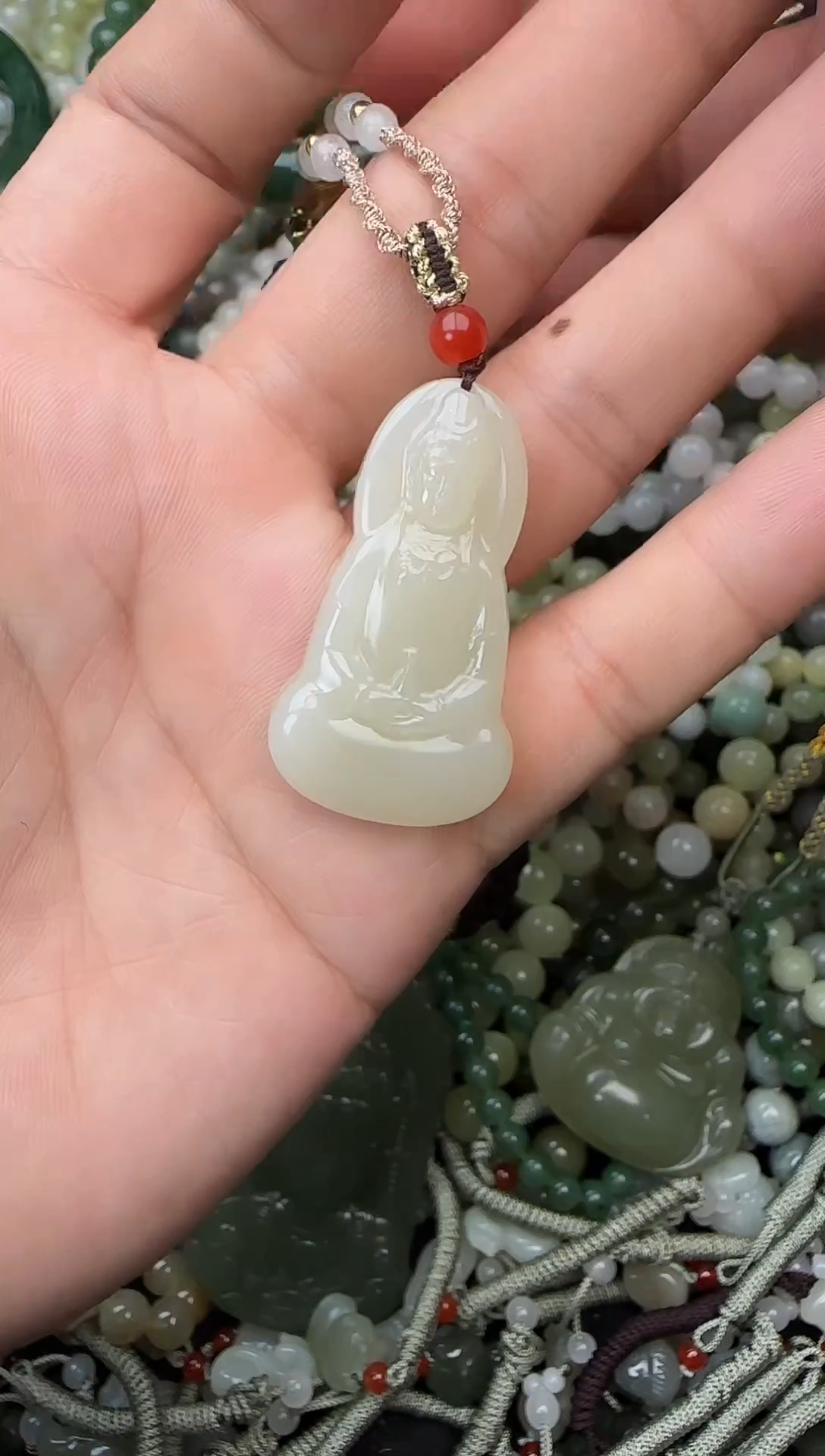 颈饰未镶嵌和田玉拍一发一