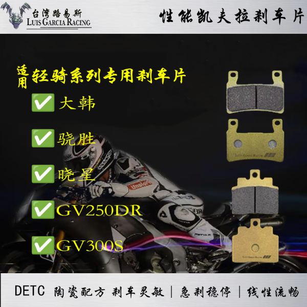 适用轻骑大韩 骁胜 晓星 GV250DR GV300S高性能刹车片