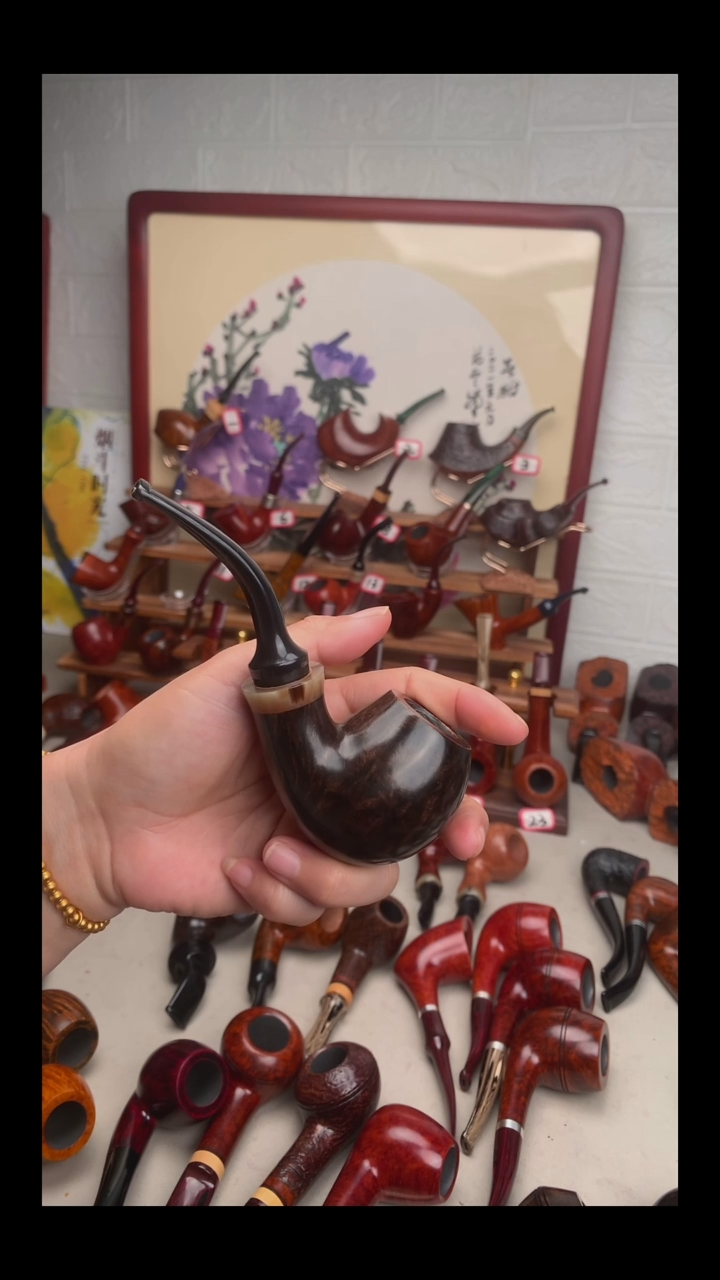 石楠木烟斗手工打磨