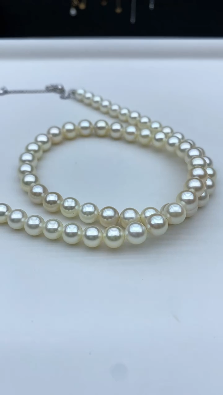【闪购商品】海水珍珠颈饰银S925镶嵌6-7mm