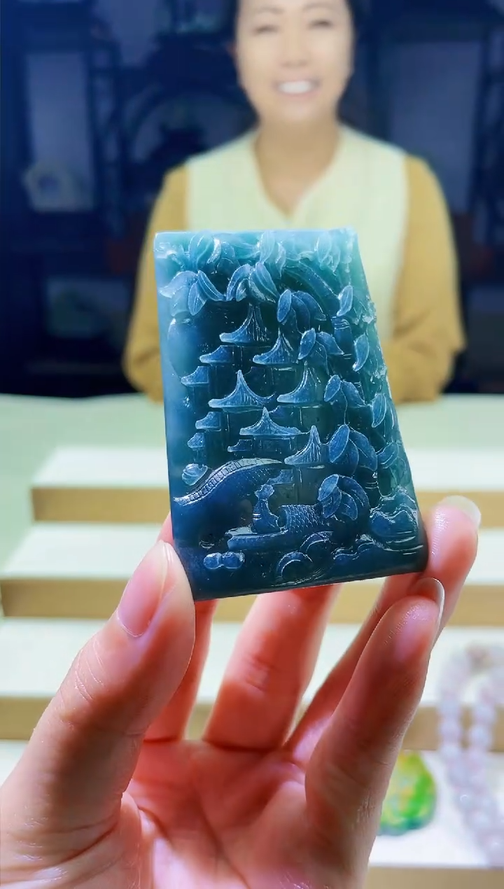 定制翡翠未镶嵌毛货07290178多样性发其一