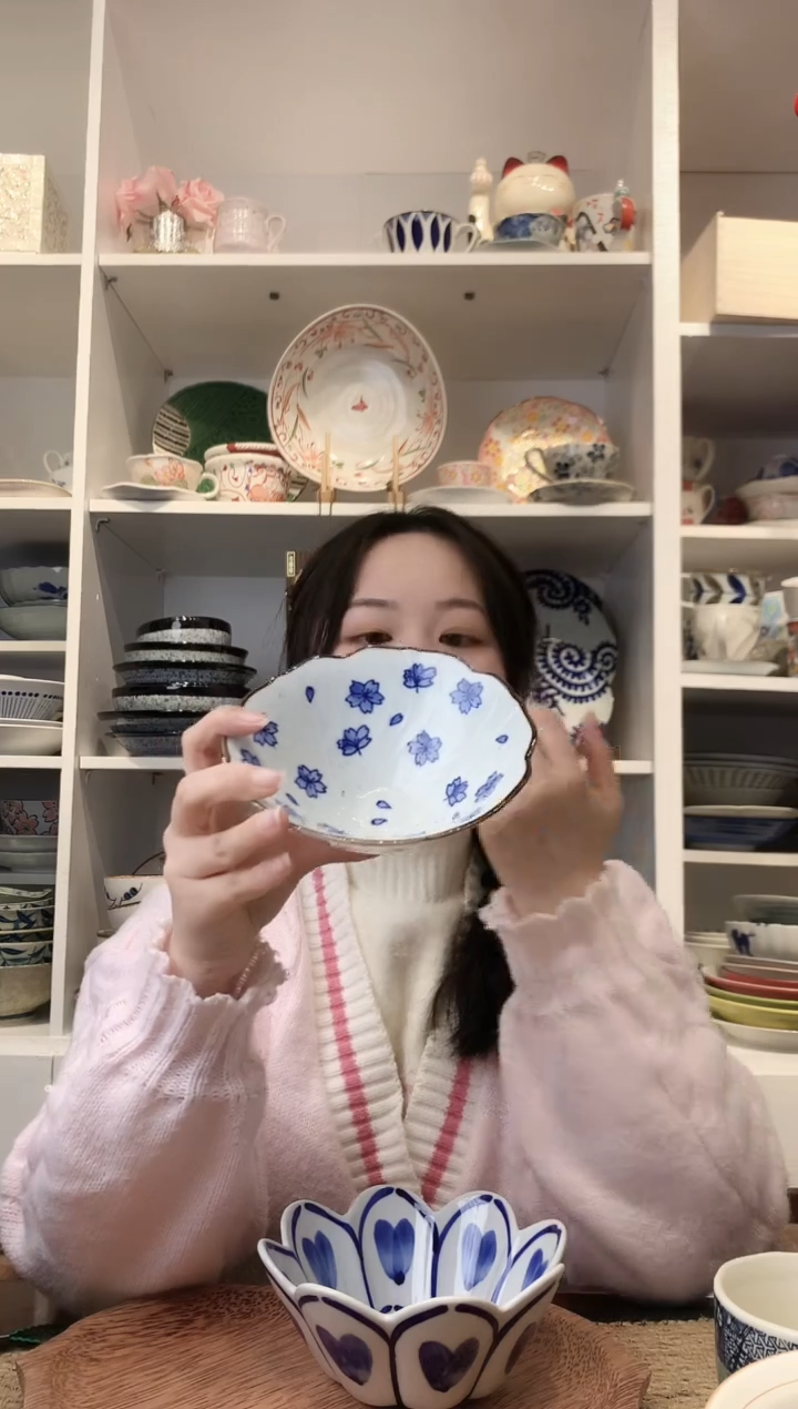 陶瓷【微瑕】有田烧花朵甜品碗