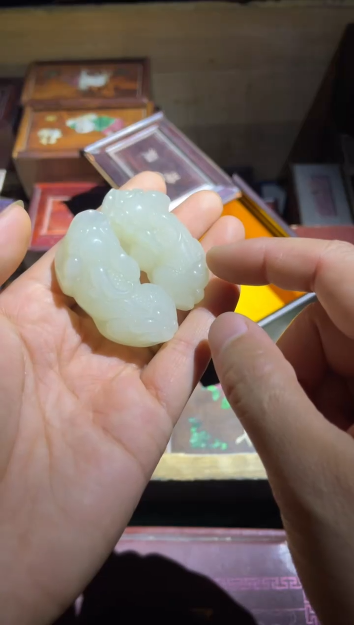 【闪购商品】白 貔貅 一对给