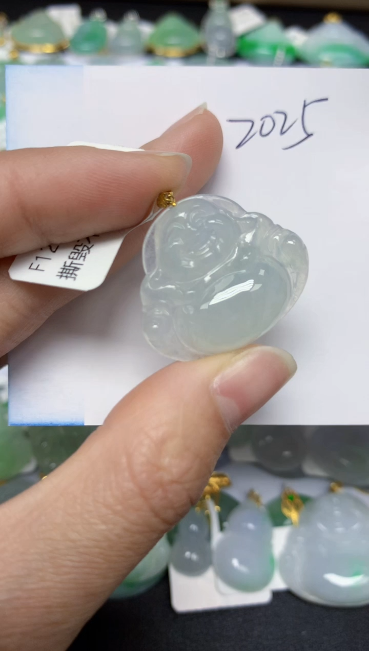 【闪购商品】翡翠颈饰18K金镶嵌 天然翡翠A货