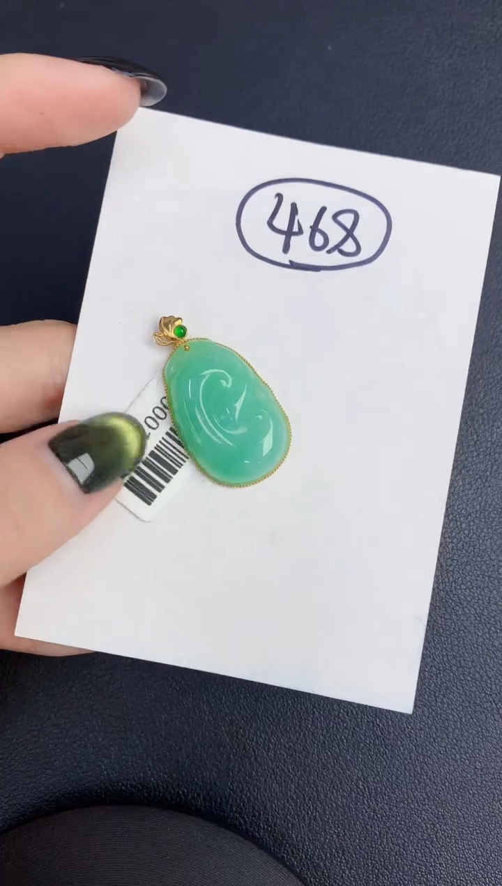 【闪购商品】翡翠18K金镶嵌颈饰00000000000