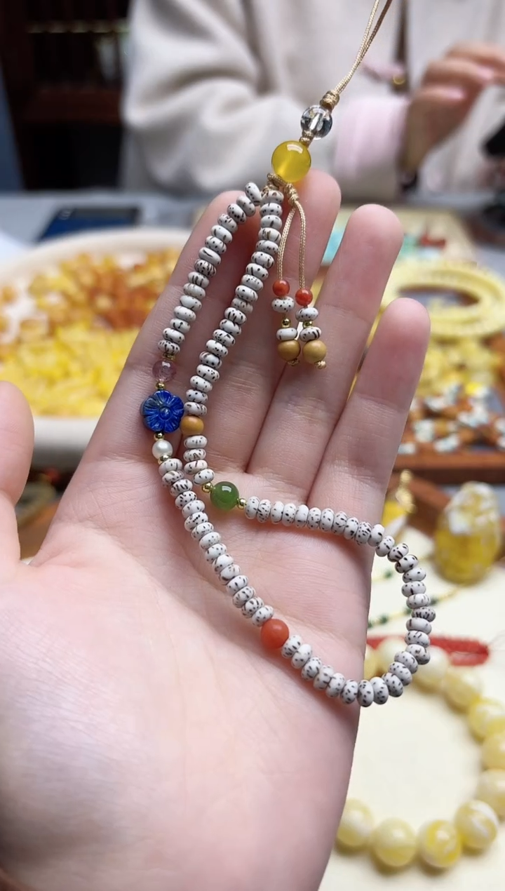 把件星月菩提星月菩提手机链挂件ZD