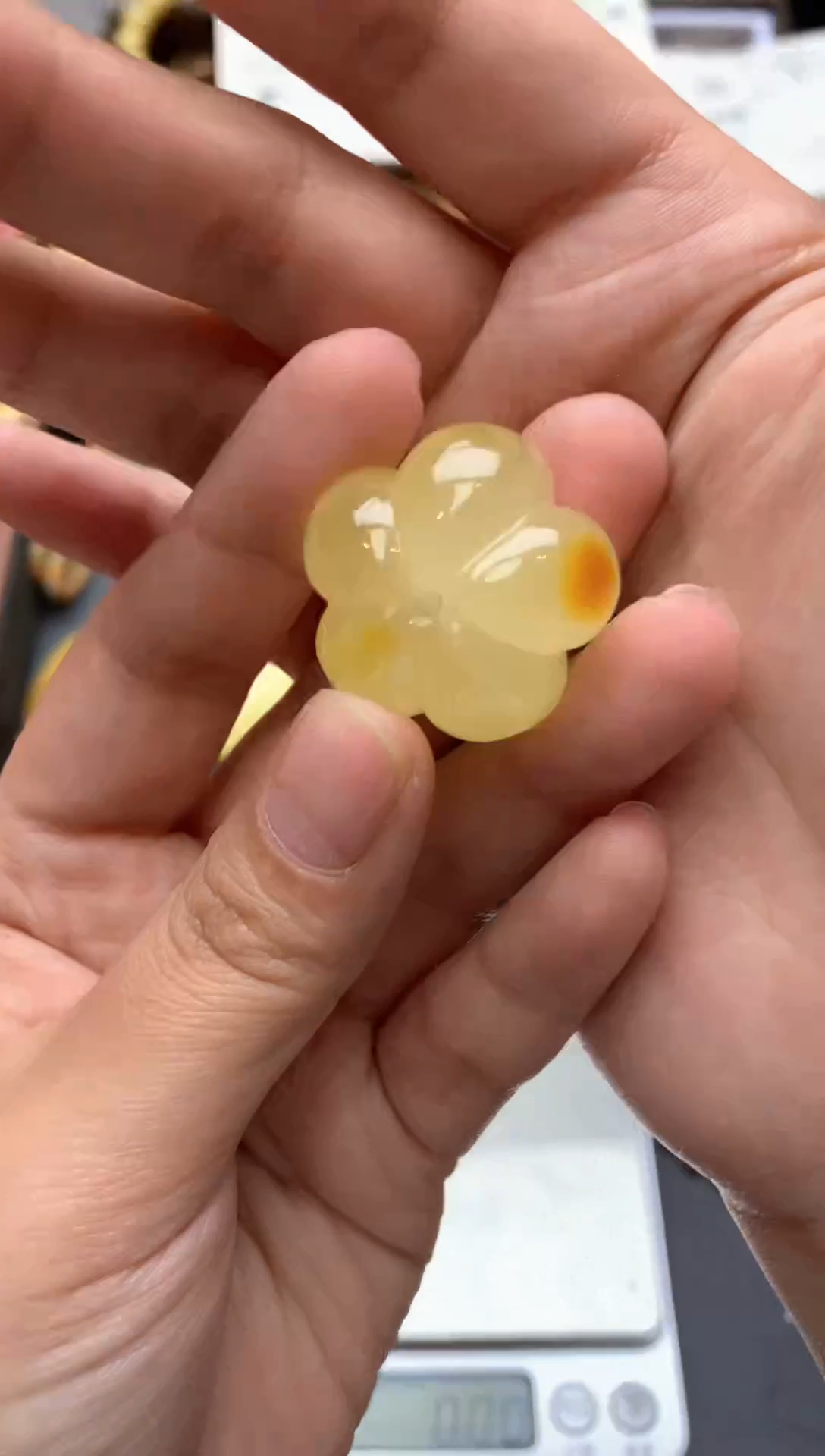【闪购商品】琥珀珠宝奇石未镶嵌023琥珀蜜蜡花粉