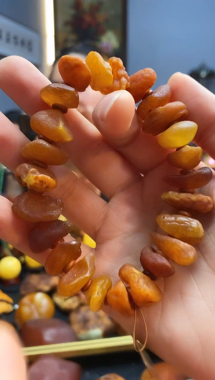 手链琥珀未镶嵌手串