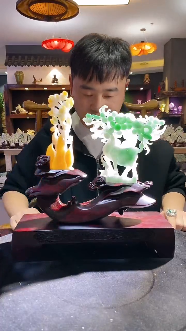 【闪购商品】定制翡翠未镶嵌03/0117/W/鹿
